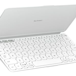 LOGITECH Keys-To-Go 2 for Mac- Pale Grey Draadloos Toetsenbord Wit